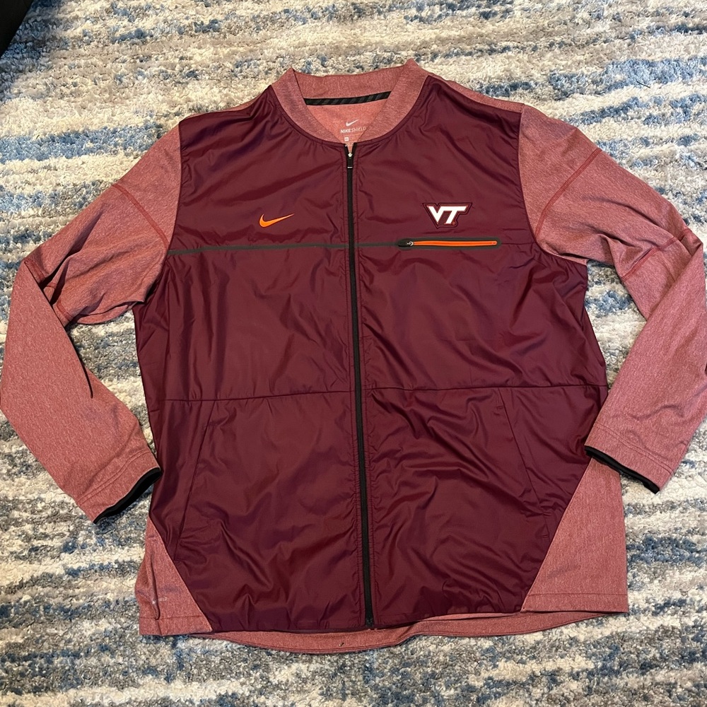mens nike virginia tech full zip up jacket